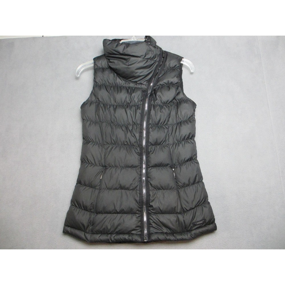 Athleta Vest Womens Extra Small XS Black Down Puffer Quilted Lightweight Outdoor